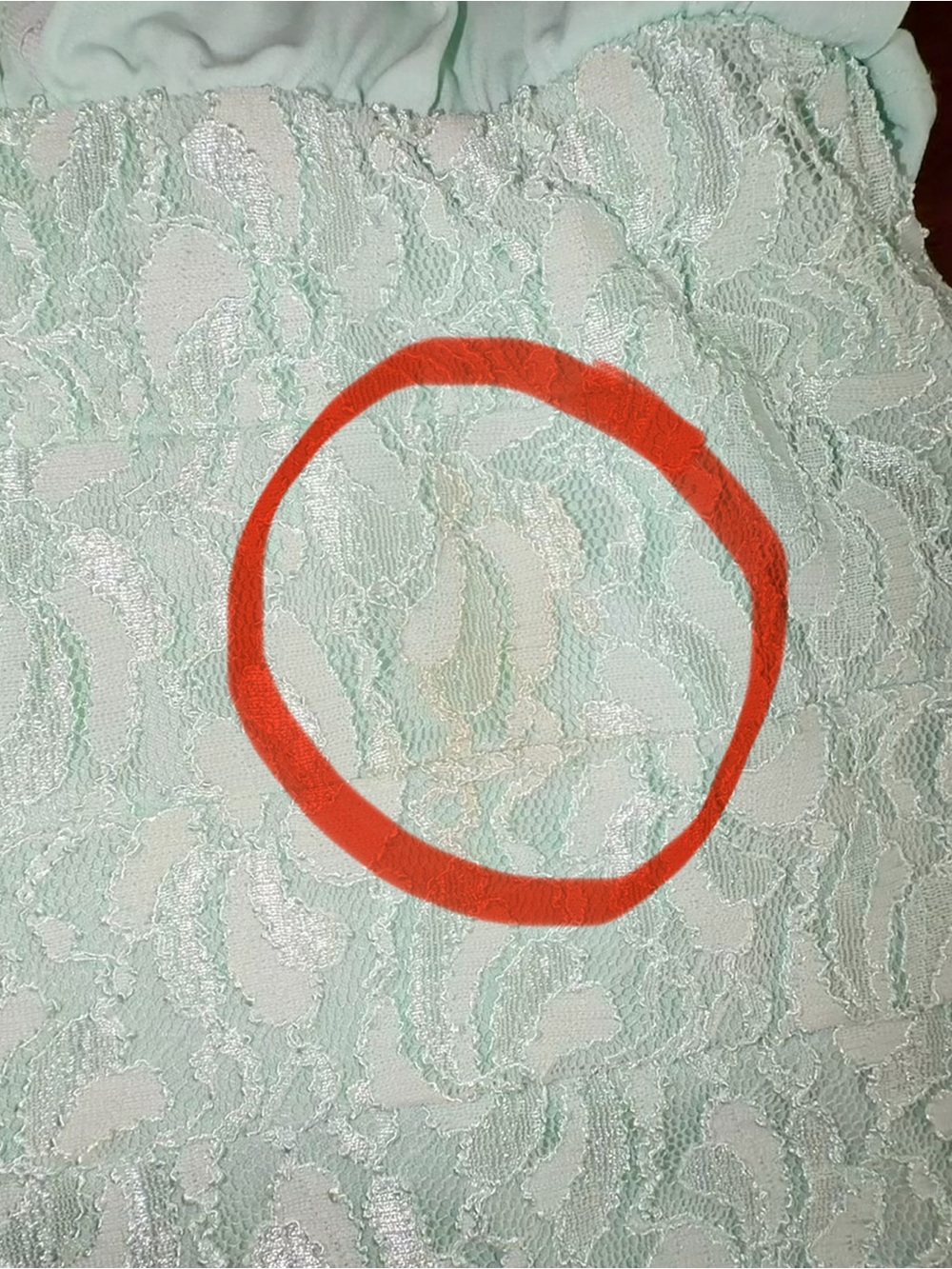 Deb Mint Green Lace Beaded Open Back Mini Dress Size 7 - Picture 7 of 7